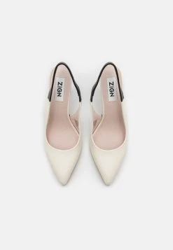 Zign Leather- Klassieke Pumps - Off White -Zign 1cf0a5c69d5a4bde8f796add064a65ed