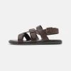 Zign Leather Unisex - Sandalen - Dark Brown -Zign 248f76b5b7b14ad6af1afeb141b0d292