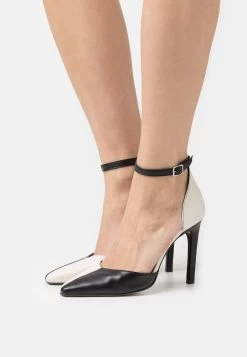 Zign Leather- Hoge Hakken - Black/Off-White