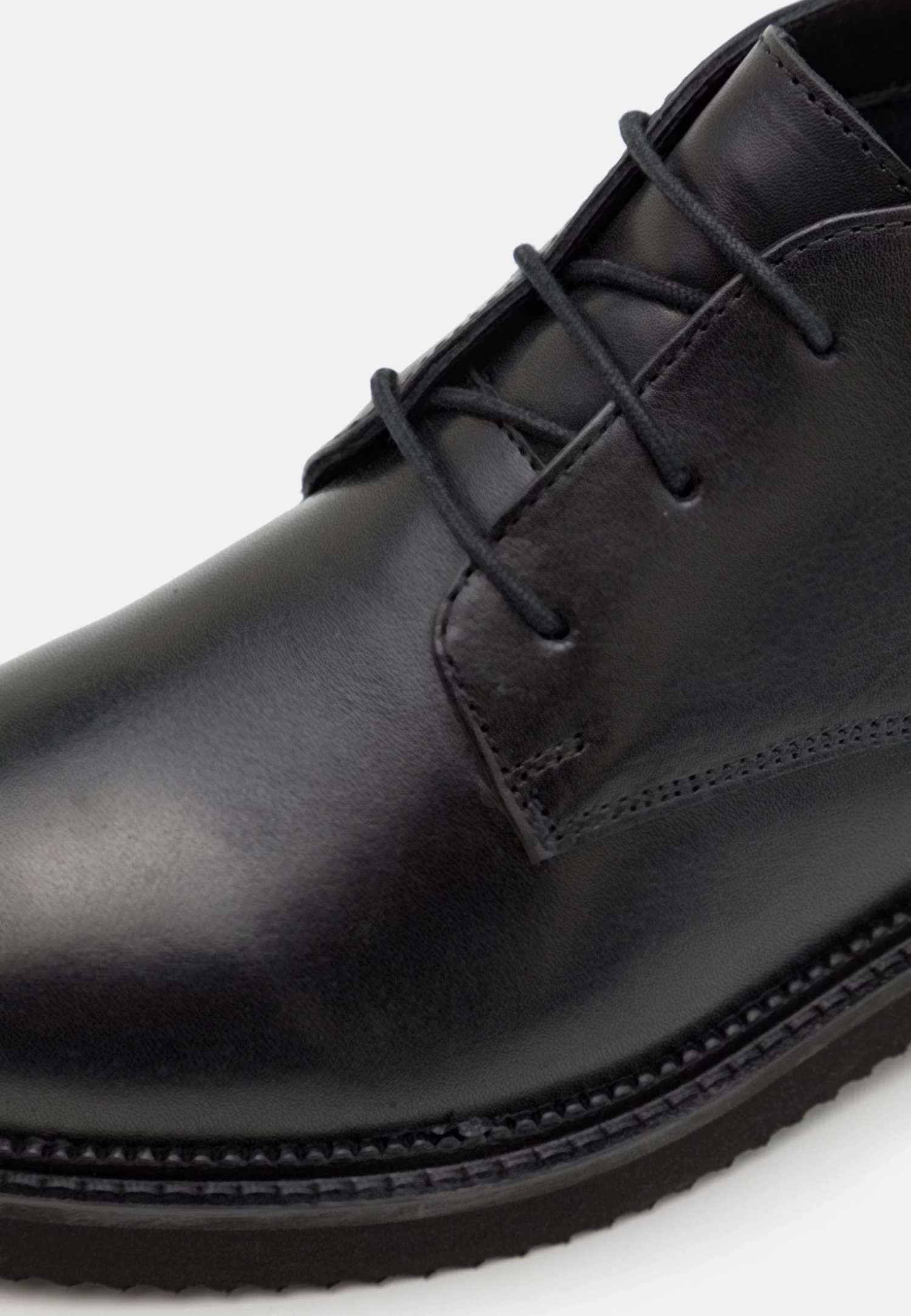 Zign Leather Unisex - Sportieve Veterschoenen - Black 8 Zign Leather Unisex - Sportieve Veterschoenen - Black - Afbeelding 6