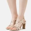 Zign Leather- Sandalen Met Hoge Hak - Gold 1 Zign Leather- Sandalen Met Hoge Hak - Gold -Zign 33b51e8b707742288c76092badf63609
