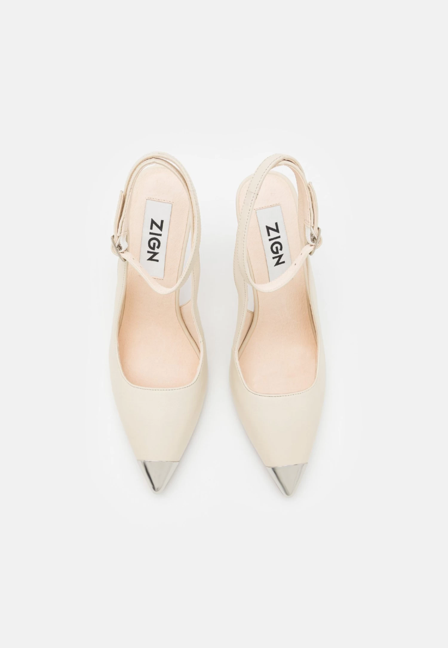 Zign Leather - Klassieke Pumps - Off-White 8 Zign Leather - Klassieke Pumps - Off-White - Afbeelding 6