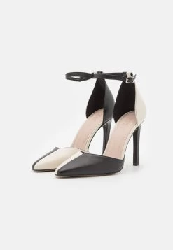 Zign Leather- Hoge Hakken - Black/Off-White -Zign 7342c2ac68fb4e3c8edc11173d3fb2ca