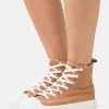 Zign Sneakers Hoog - Light Brown -Zign 8c3a518e0b404801a80a5b5b925be702