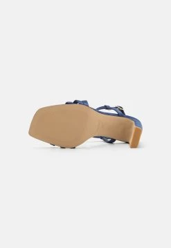 Zign Leather- Sandalen Met Hoge Hak - Dark Blue -Zign 99e9420591c4418696cf5e1b0ebdfb4d