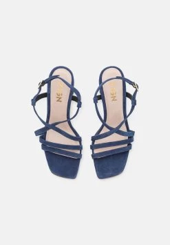 Zign Leather- Sandalen Met Hoge Hak - Dark Blue -Zign 9a75d1cf33a34744bd93ed9433226f9e