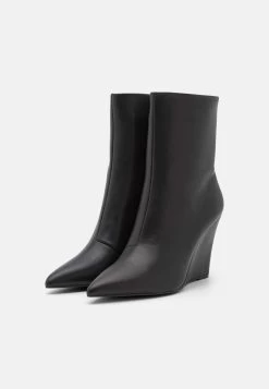 Zign Leather - Enkellaarsjes Met Hoge Hak - Black -Zign f2792d75a797464da3aa019f73cef9aa