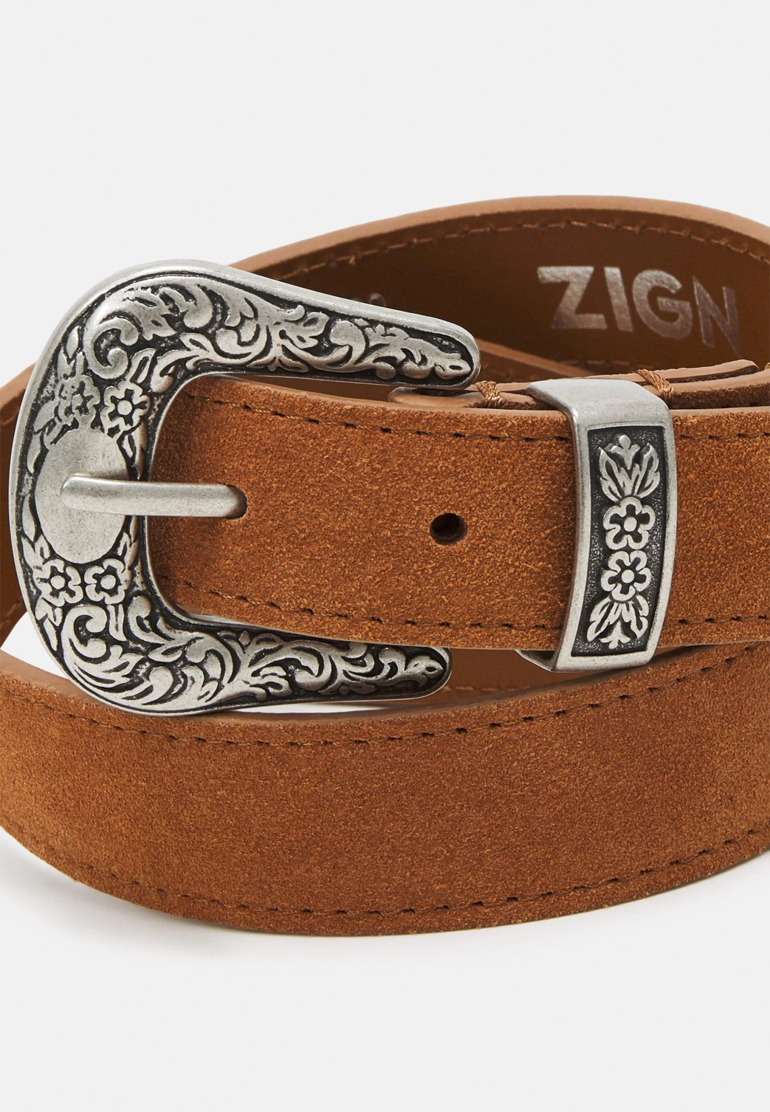 Zign Leather Unisex - Riem -Light Brown 5 Zign Leather Unisex - Riem -Light Brown - Afbeelding 3