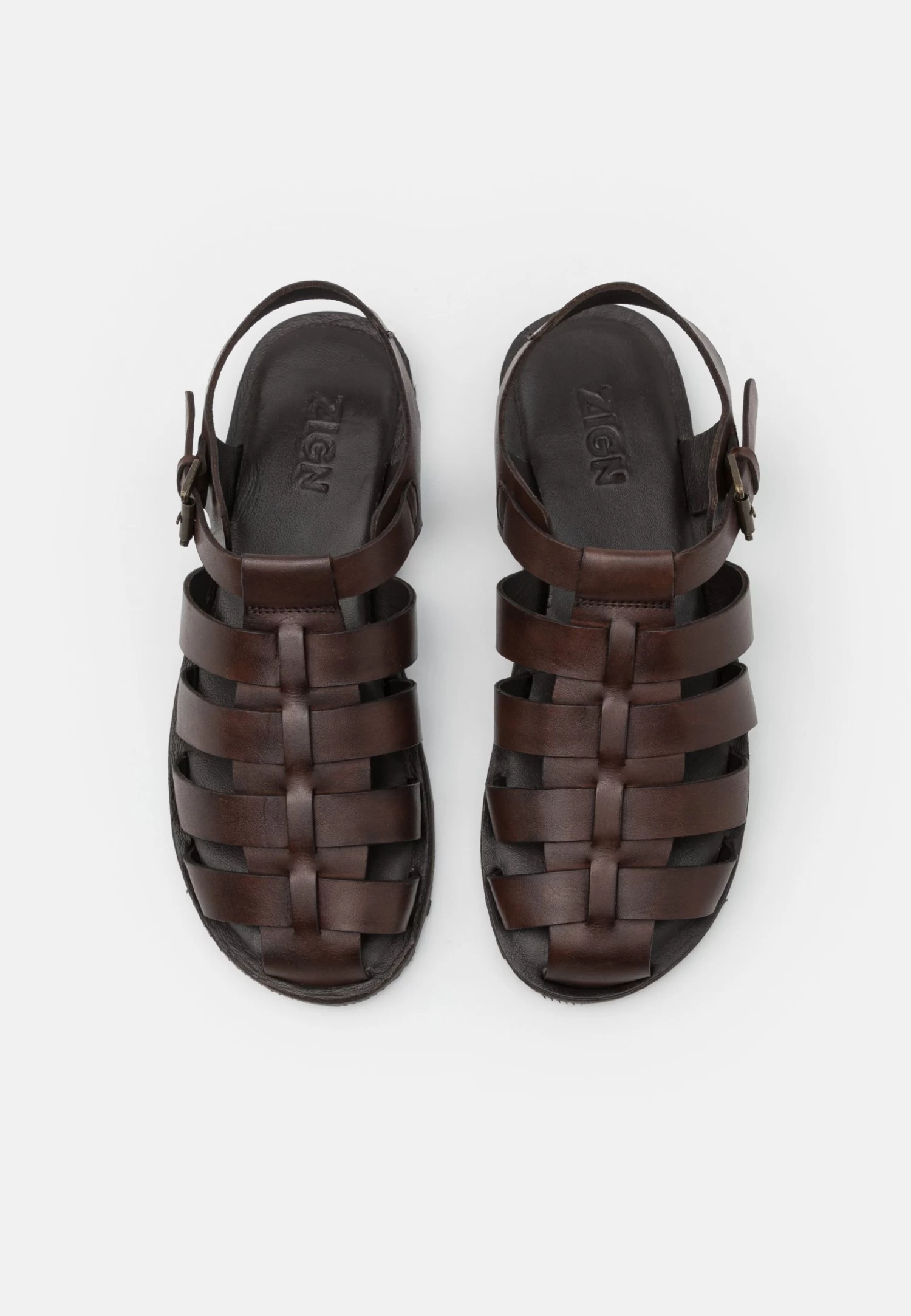 Zign Unisex - Sandalen - Brown 6 Zign Unisex - Sandalen - Brown - Afbeelding 4